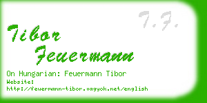 tibor feuermann business card